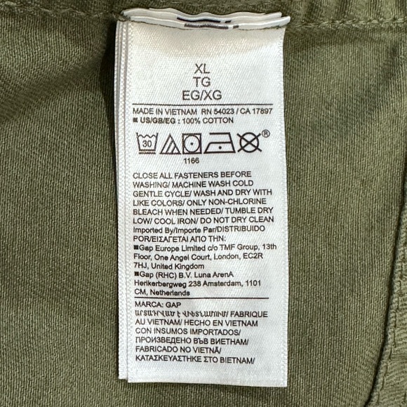 NWT Upcycled “Gucci” embroidered Tiger patch olive green field jacket size XL - Picture 6 of 15